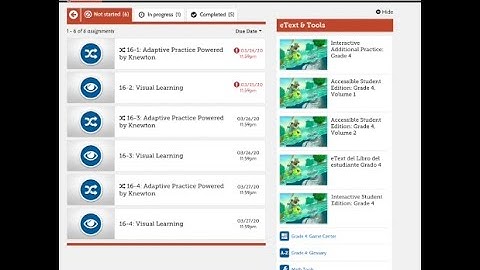 Pearson Realize Student View Assignments