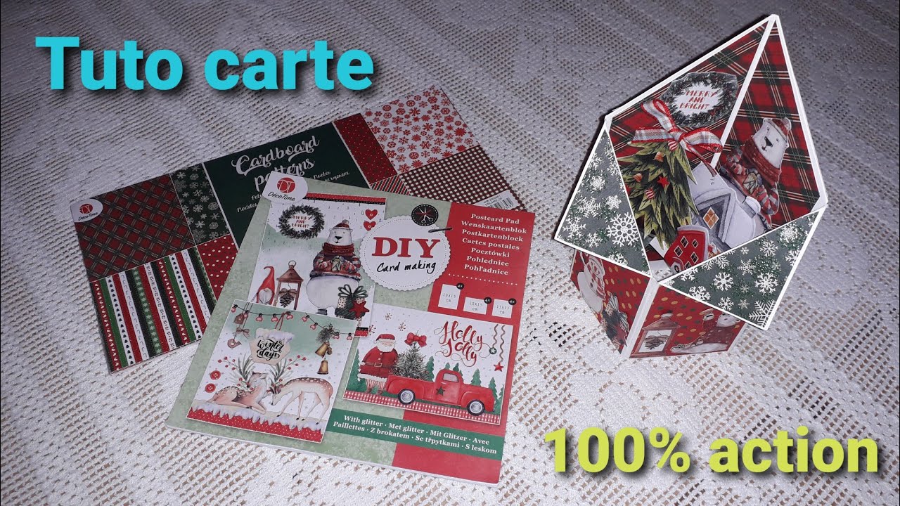 Tuto carte de voeux/ blocs action / assez facile.