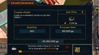 My slowest merch on RuneScape