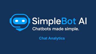SimpleBot AI - Chat Analytics