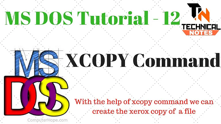 XCOPY Command in DOS