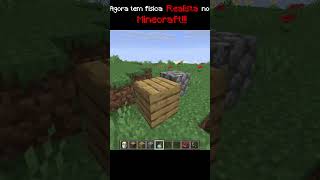 Física Muito Realista no Minecraft!! #minecraft #funny #trending