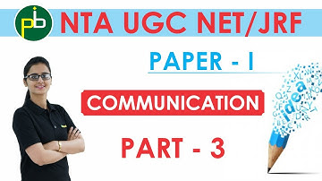 UGC NET/JRF PAPER-I Communication (Part 3)