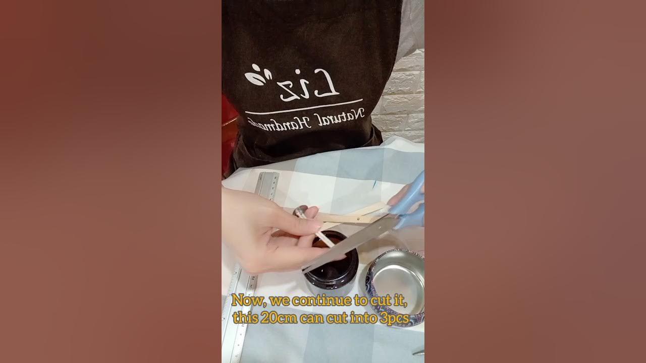 How to fix candle wick into the tab, save money for wick YouTube