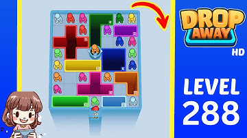 Drop Away Level 288 Solution Walkthrough