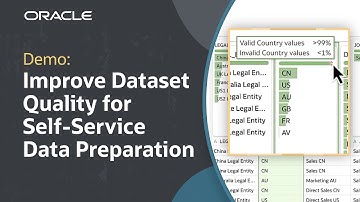 How to Improve Dataset Quality in Oracle Fusion Data Intelligence: Demo