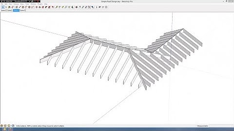 Simple Roof Design in Sketchup