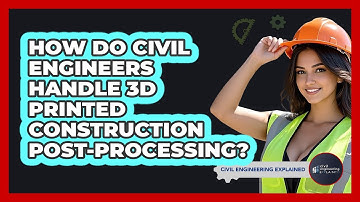 How Do Civil Engineers Handle 3D Printed Construction Post-processing? - Civil Engineering Explained