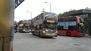 (祝各位媽媽母親節快樂)九巴47A Enviro 500 MMC Facelift車身歐盟五期12米ATENU1122 UG7873 駛離水泉澳巴士總站的過程 2020年5月9日