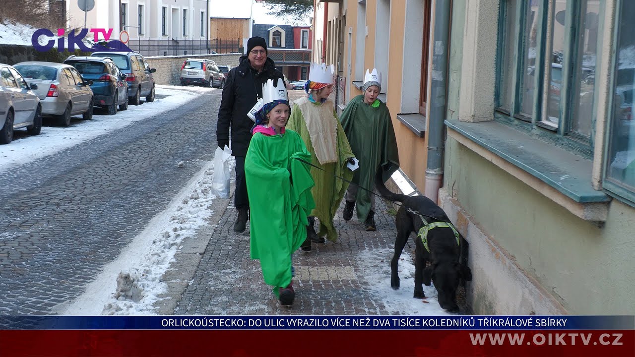 Orlickoústecko: Do ulic vyrazilo více než dva tisíce koledníků Tříkrálové sbírky