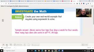 Grade 5 My Math Chapter 2, Lesson 3: Powers and Exponents