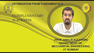 Lecture 14A: Complementary Slackness