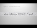 Your Historical Research Project