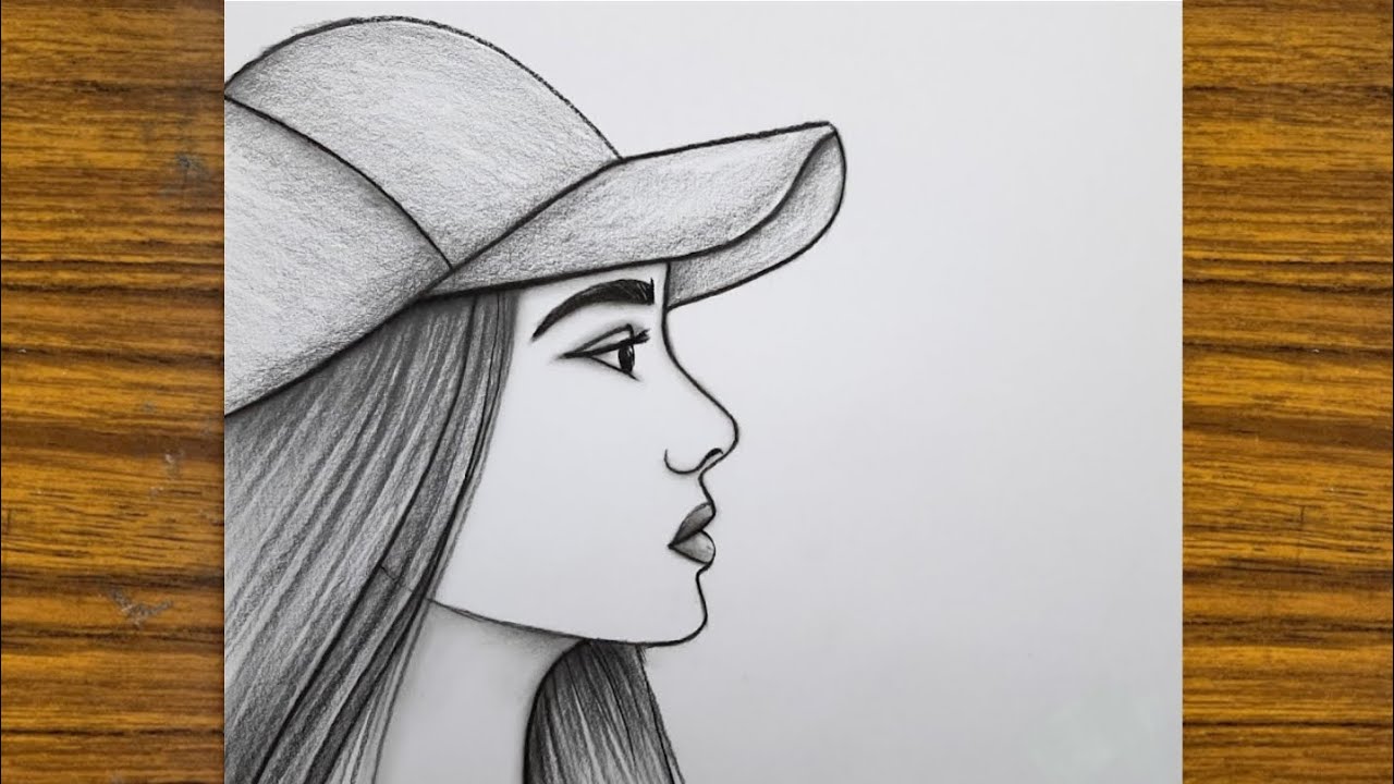 Easy girl drawing || How to draw a girl - YouTube
