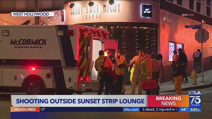 1 shot at night club on West Hollywood's Sunset Strip; 1 in custody