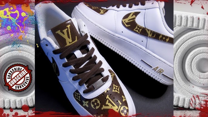 Ah love love loving these custom Louis Vuitton inspired Air Force ones!!!  And they're under $210!!!!!