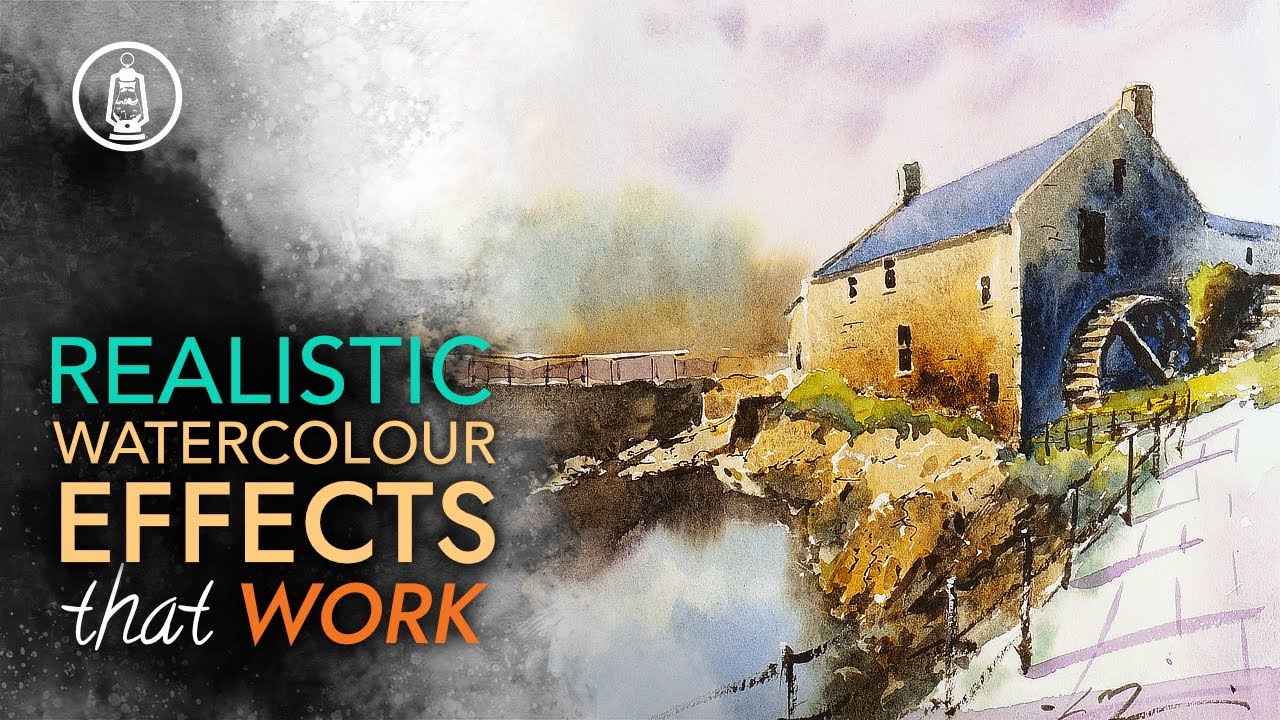 Удивительные акварельные эффекты, которые «действительно» работают в живописи.