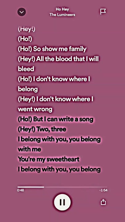 Ho Hey- The Lumineers #lyrics