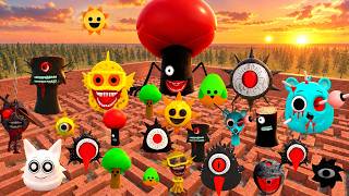Who Wins All Mr.TREE Sprunki vs ZOMBIE BAILEY Phases -Evoluton in maze  #sprunki