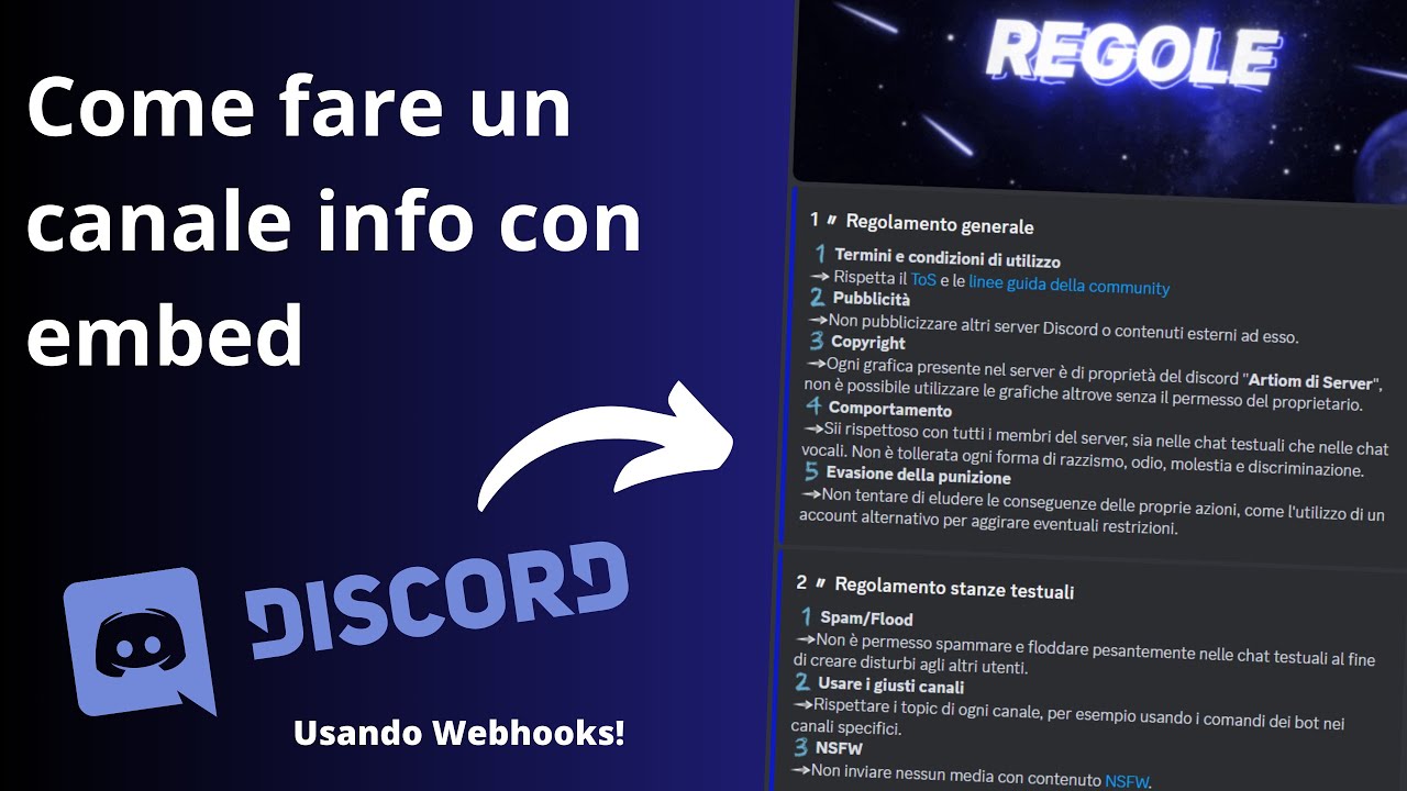 Come fare un messaggio embed su Discord - YouTube