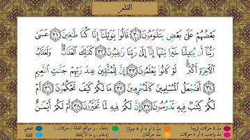 سورة القلم//برواية حفص عن عاصم//الشيخ الحصري رحمه الله
