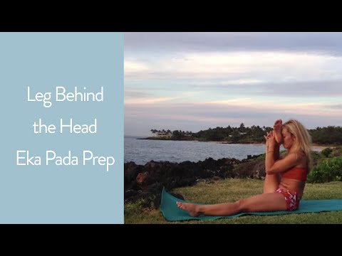 fitland Leg Behind the Head, Eka Pada Prep with Kino on Maui Island