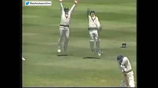 Frivolous Australian appealing. Richie Benaud not pleased. 1st Test Aust vs Pak MCG January 1990