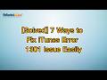 [Solved] 7 Ways to Fix iTunes Error 1301 Issue Easily