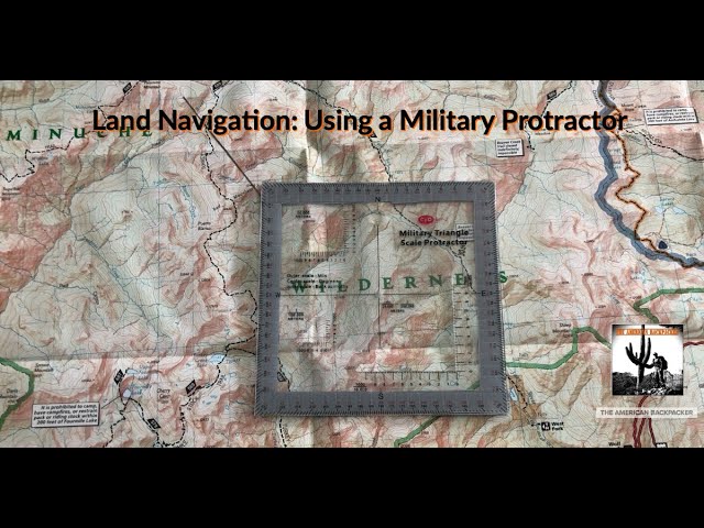 How to use a Military Protractor on a Map 