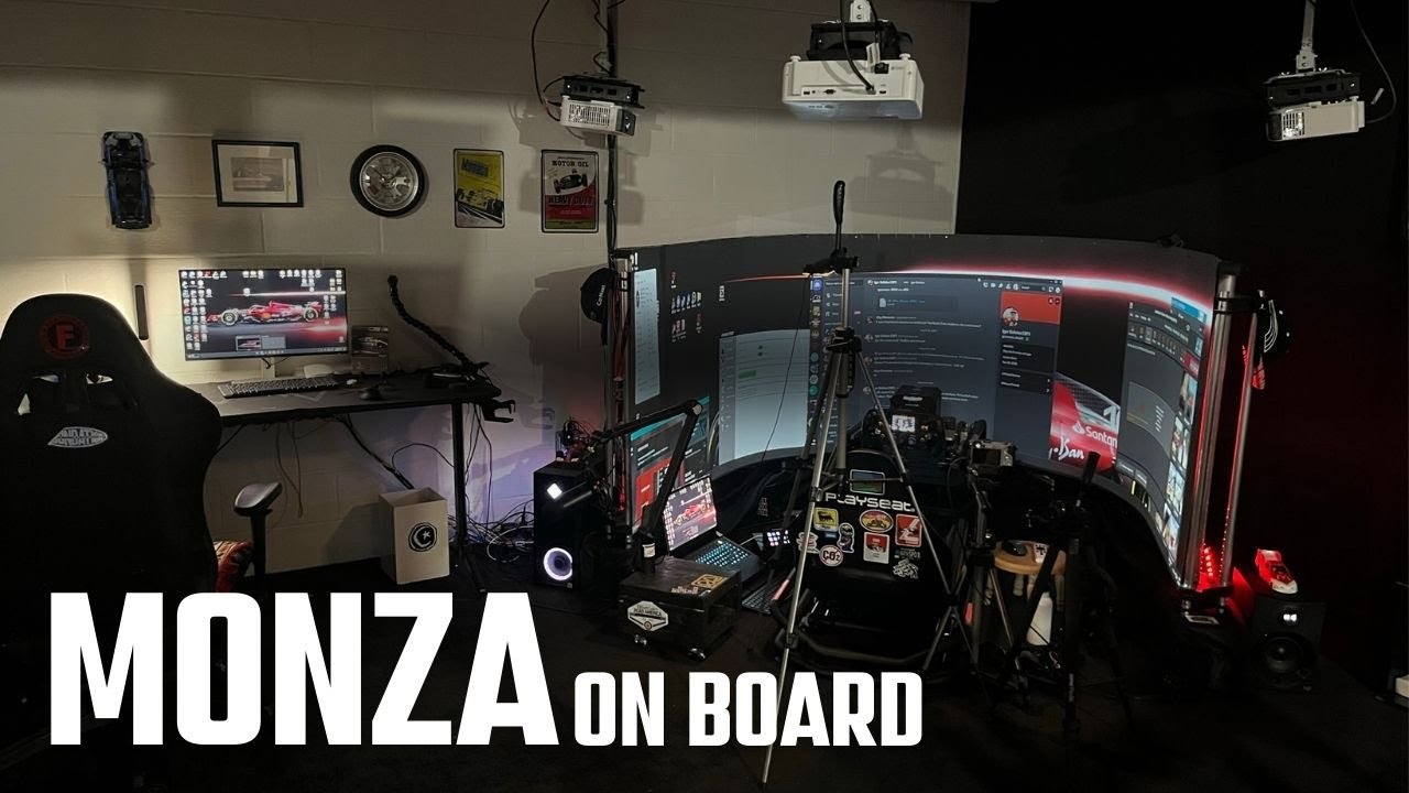 Monza On Board 2024 on my projector rig - YouTube