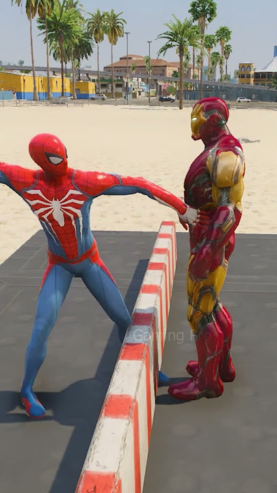 SPIDER-MAN VS IRON MAN - SLAP BATTLE #shorts