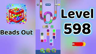 Beads Out Level 598 Walkthrough 🧩✨ | Tricky Bead Puzzle Solution | Go Answer