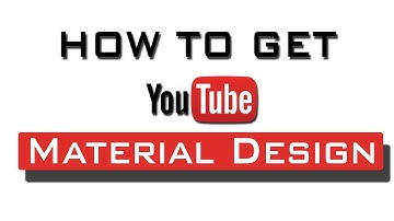 How to enable youtube.com new material design 2016. Tutorial + Tour