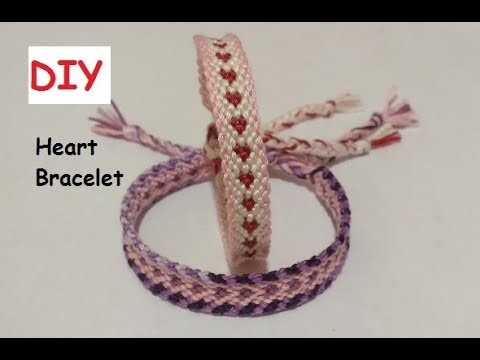 16 Heart Friendship Bracelet Patterns  Moms Got the Stuff