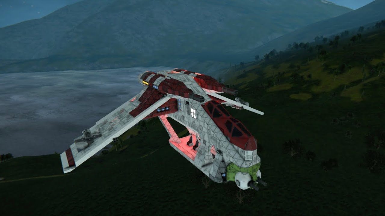 Space Engineers How to build a Gunship Tutorial - YouTube