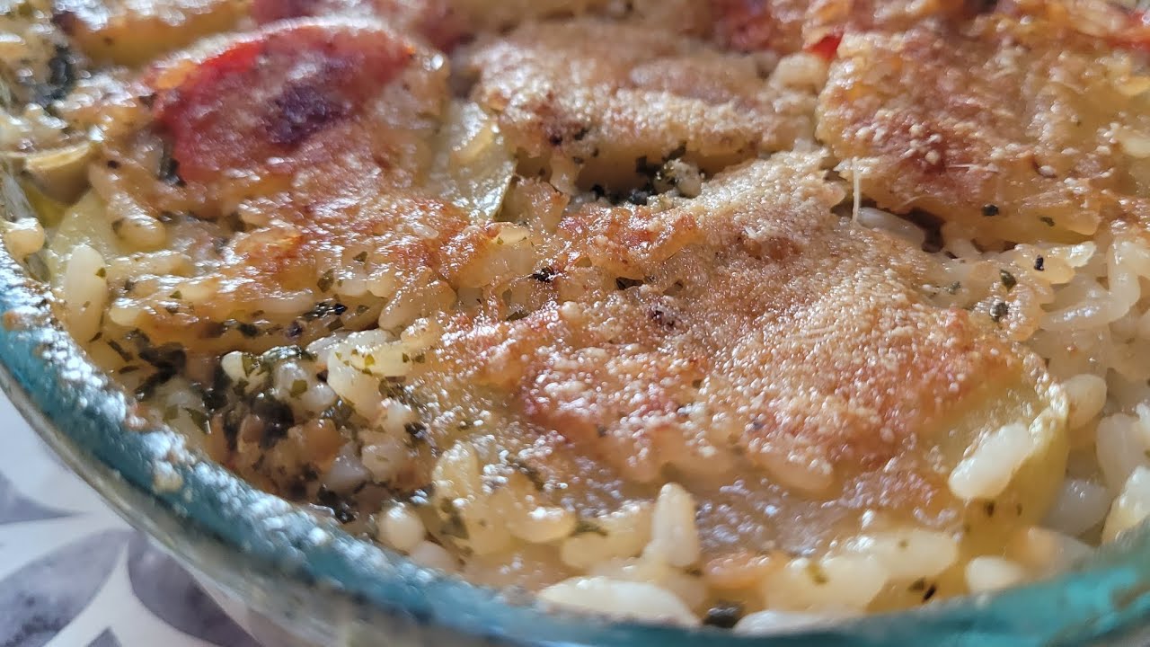 RISO PATATE E CARCIOFI AL FORNO il piatto che fa felice tutta la famiglia ☺️ 