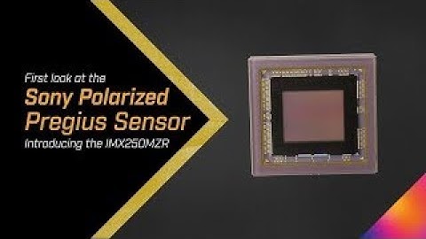 FLIR Machine Vision Sensor Update  Sony Polarized Sensor