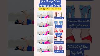 5 exercise before going to bed to restore ur pre-pregnancy body at home#shortsfeed #shorts #fitness