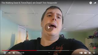 walking dead youtuber trevs chan 2 RAGES at hate comment