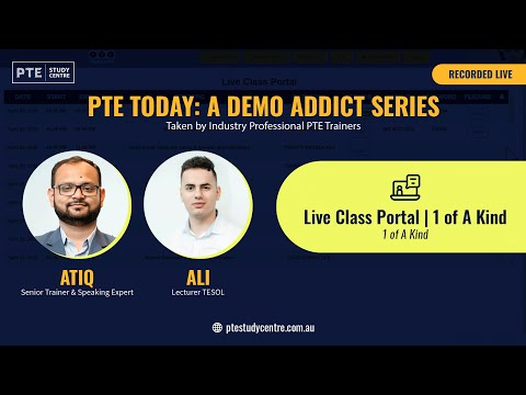 PTE Today: Live Class Portal | 1 of A Kind