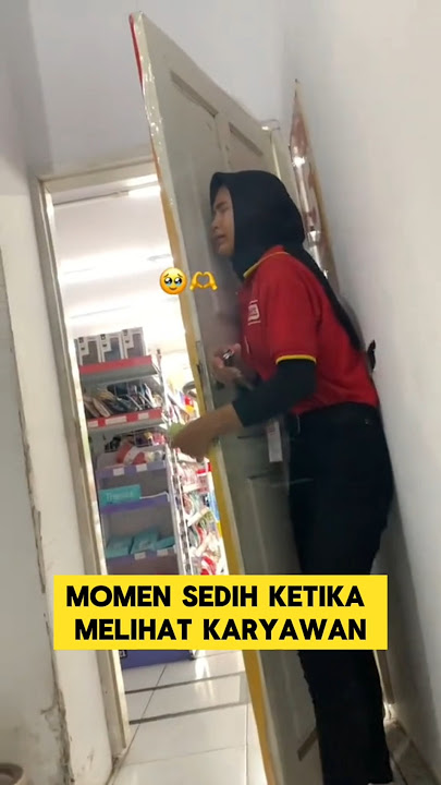 Momen sedih ketika karyawan Alfamart menangis ‼️‼️ #sedih #nangis #alfamart #sekecewaitu