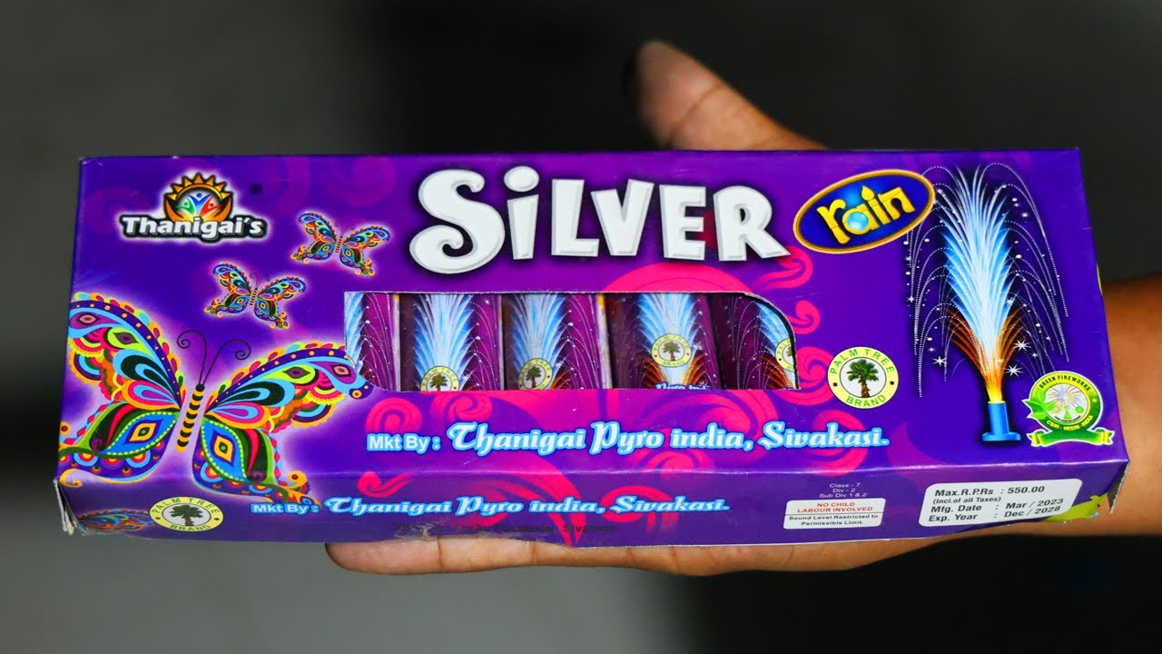 SILVER RAIN FOUNTAIN DIWALI NIGHT CRACKERS MODERN CRACKERS