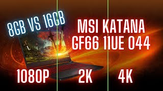 MSI KATANA GF66/RTX 3060+I7 11800h/ТЕСТ В ИГРАХ