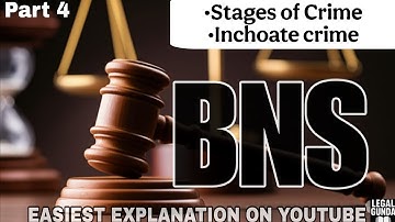 Stages of Crime & Inchoate Crimes Explained | BNS 2023 | Law Simplified for LLB & Judiciary
