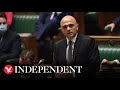 Live: Sajid Javid takes questions from MPs on Covid recovery