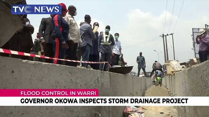 Governor Okowa Inspects Storm Drainage Project