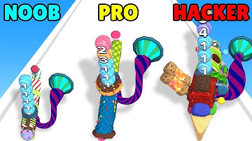 NOOB vs PRO vs HACKER in Candy Gun!