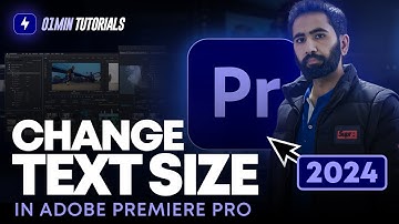 How to Change Text Size in Adobe Premiere Pro 2024 | Resize Text in Premiere Pro 2024