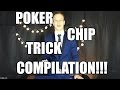 Ambidextrous 5 chip butterfly poker chip trick