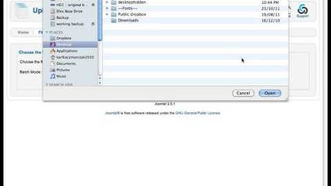 How to upload multiple files in docman - Joomla